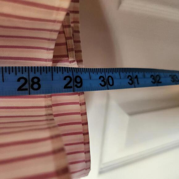 Talbots Woman Petites Pink and White Striped Button-Up Shirt Size 20W - Picture 7 of 8
